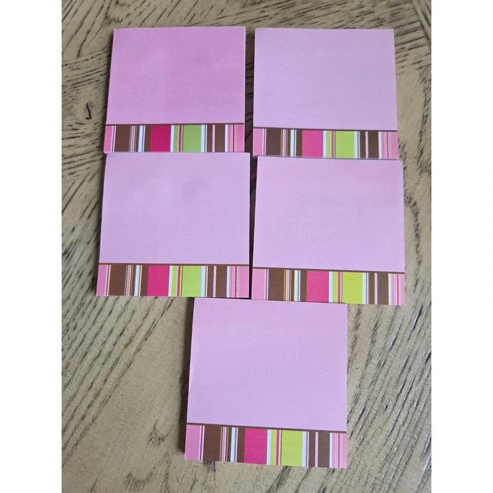 Post It Notes Lot Of 10 Pads Camo Pink Stripes Notes Variety New Sticky Notes